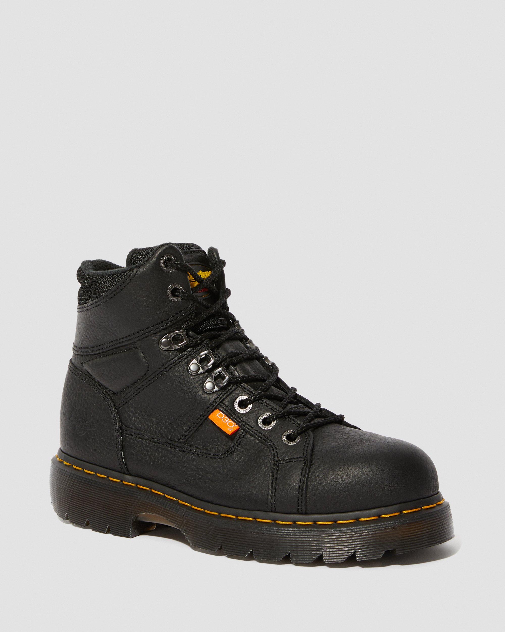 Ironbridge Extra Wide Grizzly Met Guard Work Boots in BLACK | Dr