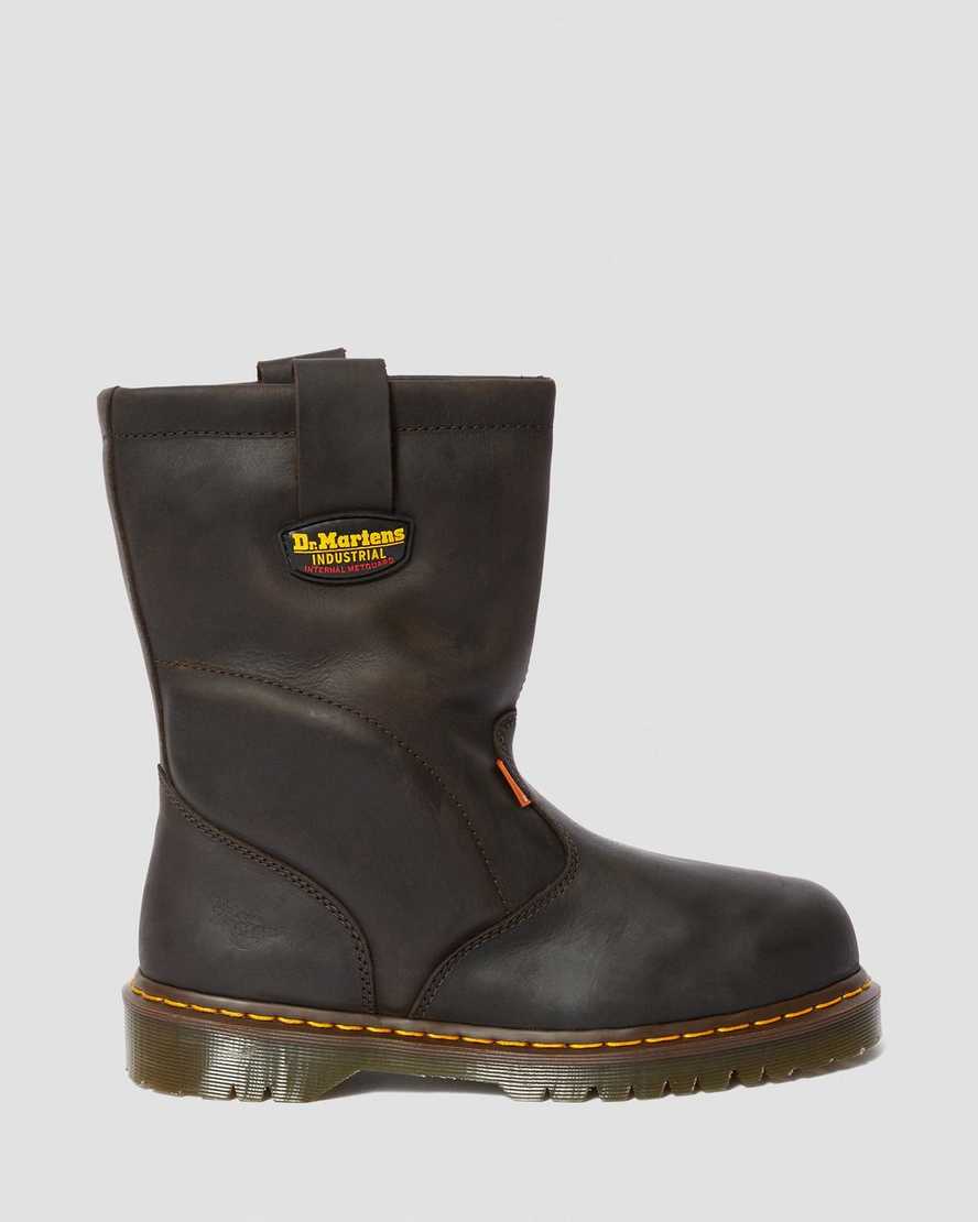 2295 Extra Wide Met Guard Leather Slip On Work Boots | Dr Martens