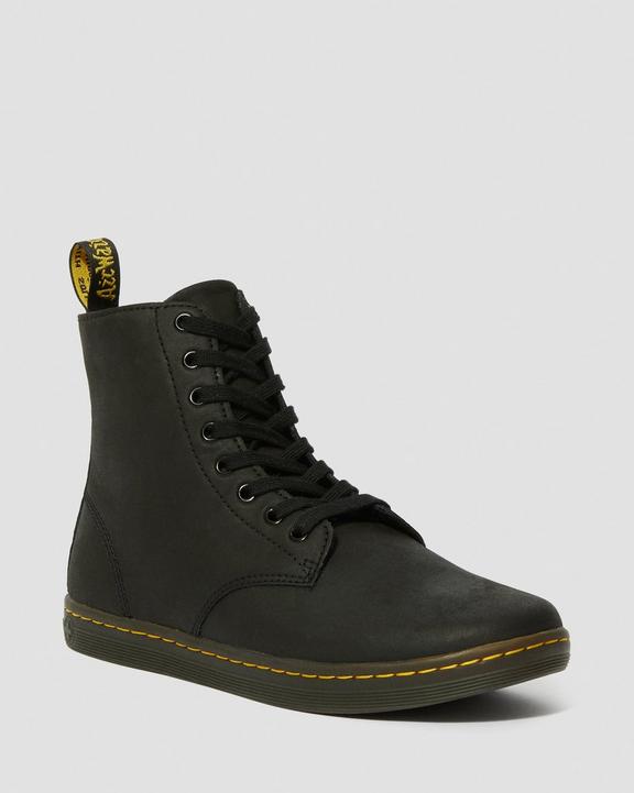 Tobias Men's Leather Casual Boots in Black | Dr. Martens