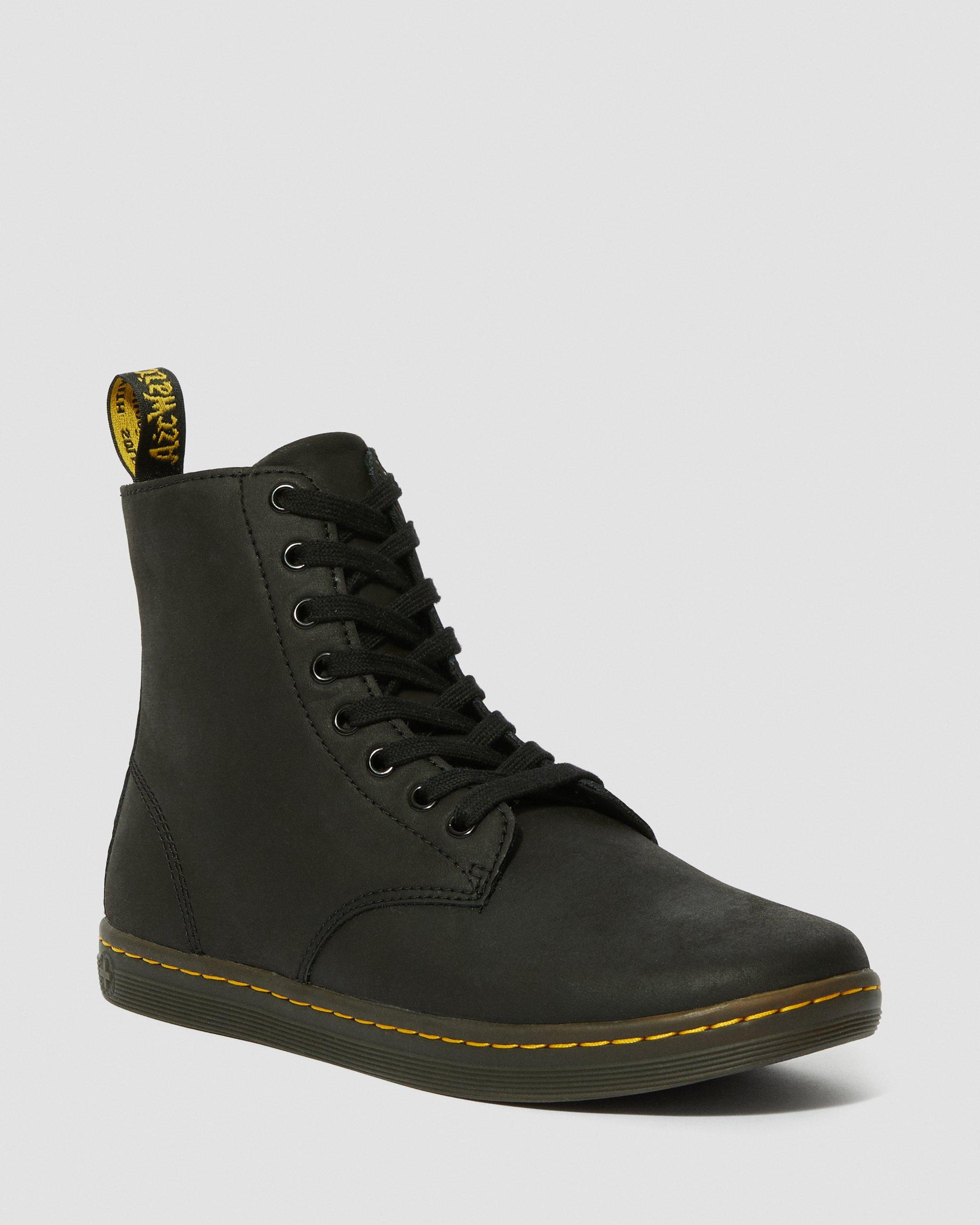 Tobias Men's Leather Casual Boots in Black