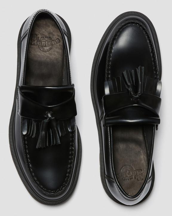 Adrian Smooth Leather Tassel Loafers BlackAdrian Smooth Leather Tassel -loaferit Dr. Martens