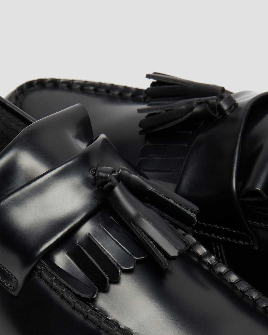 Adrian Black Smooth Leather Tassel LoafersADRIAN LEATHER TASSEL LOAFERS Dr. Martens