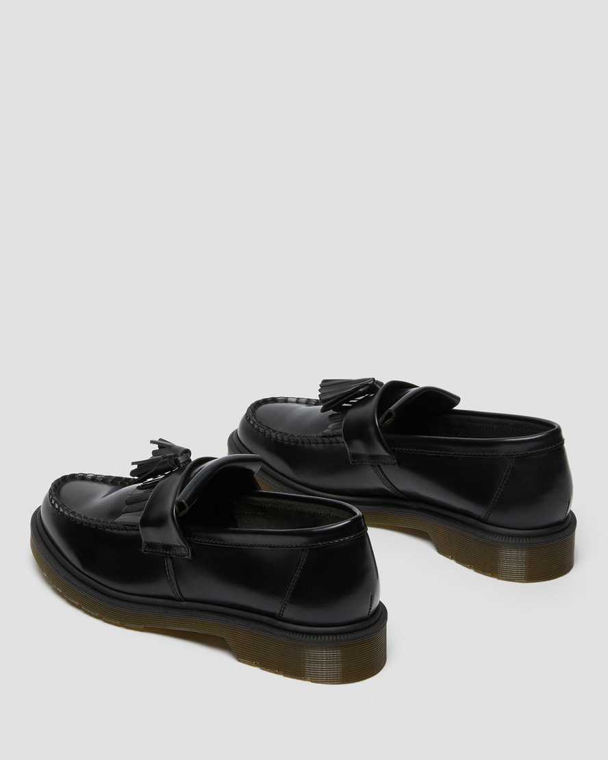 Adrian Smooth Leather Tassel Loafers BlackAdrian Smooth Leather Tassel -loaferit Dr. Martens