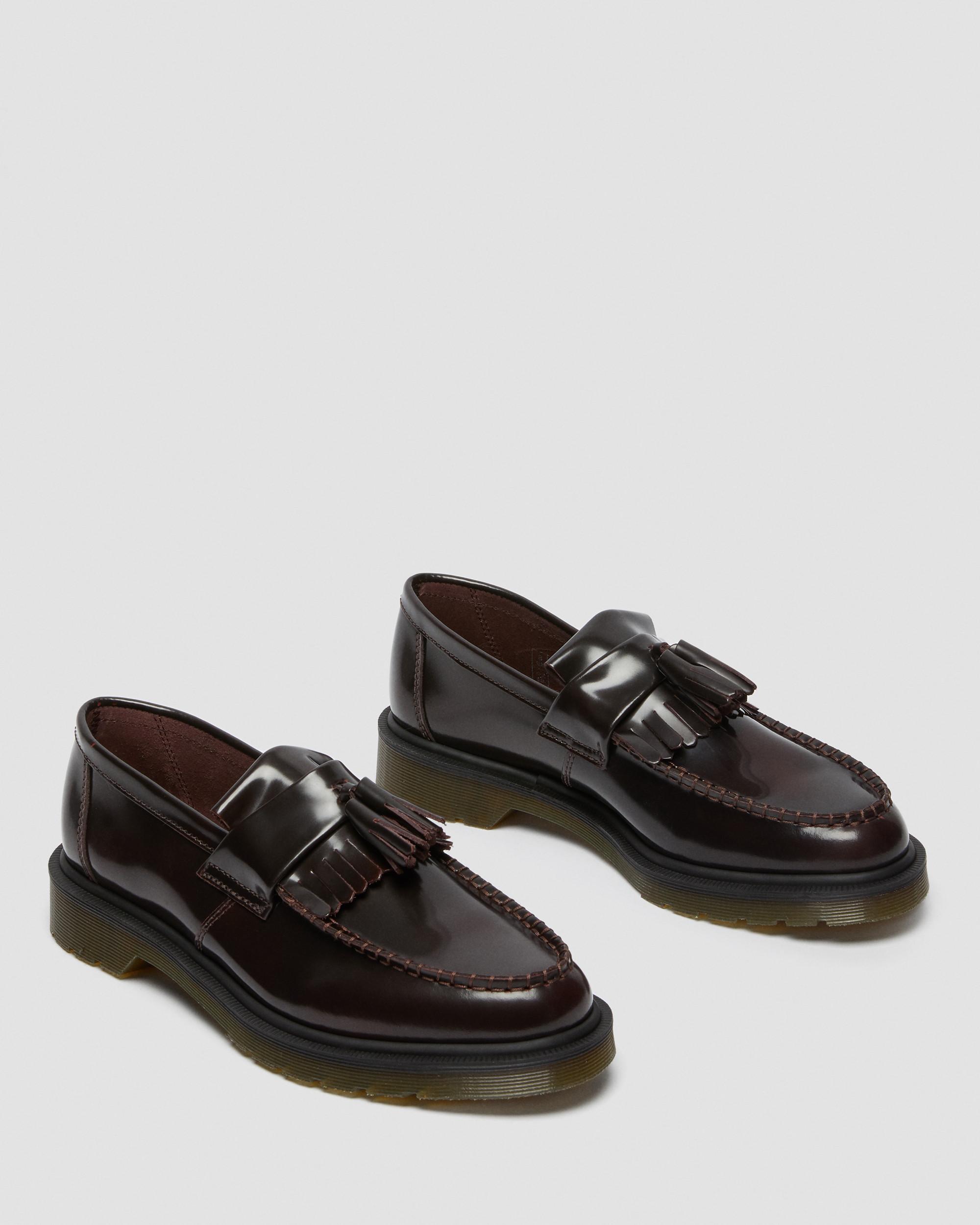 Adrian Arcadia Leather Tassel Loafers, Cherry Red | Dr. Martens