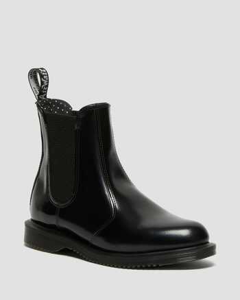 FLORA SMOOTH LEATHER CHELSEA BOOTS