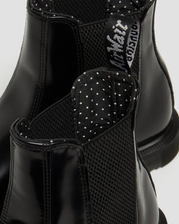 FLORA BLACKFlora Leder Chelsea Boots Dr. Martens