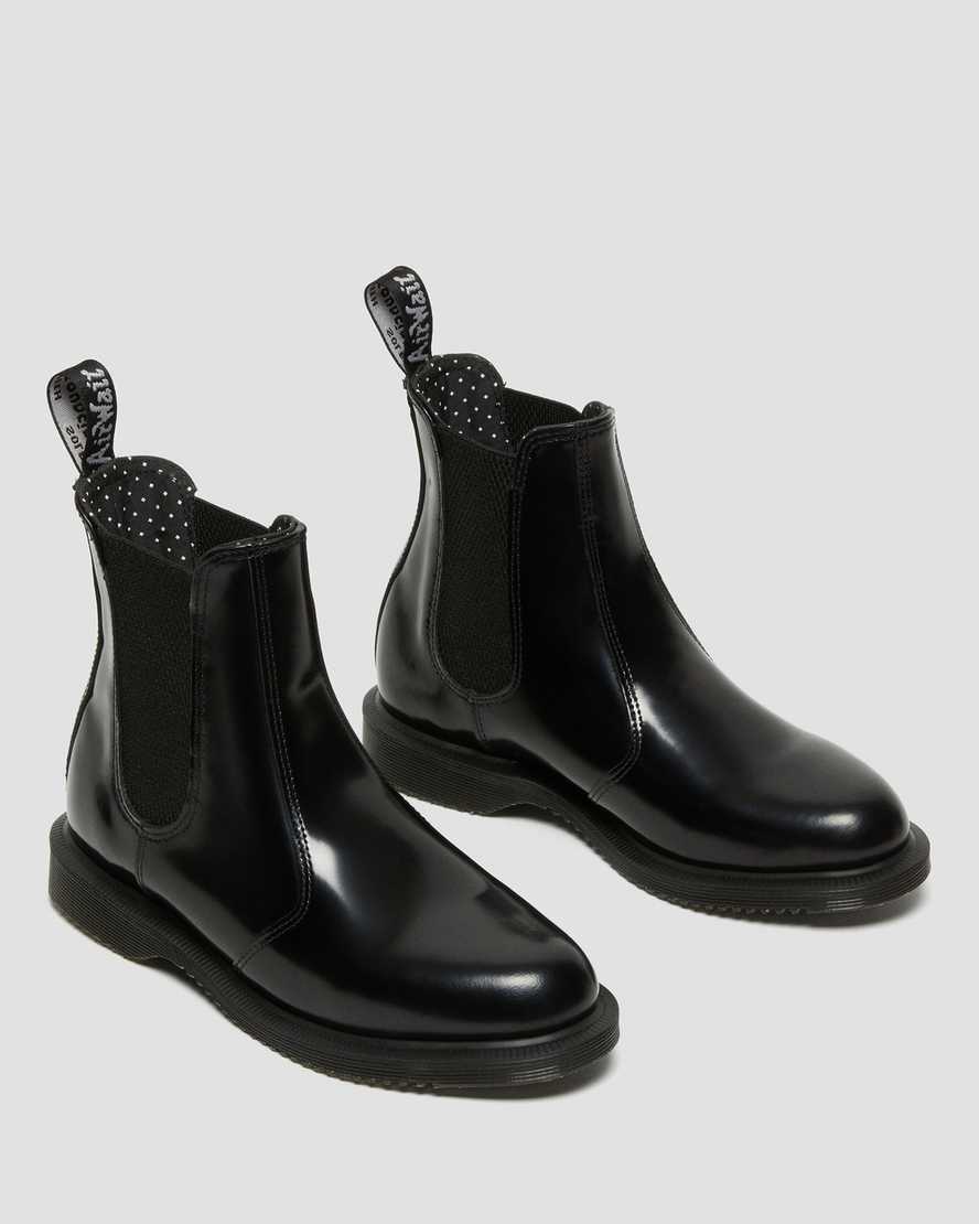 Flora Women's Smooth Leather Chelsea BootsFlora Women's Smooth Leather Chelsea Boots Dr. Martens