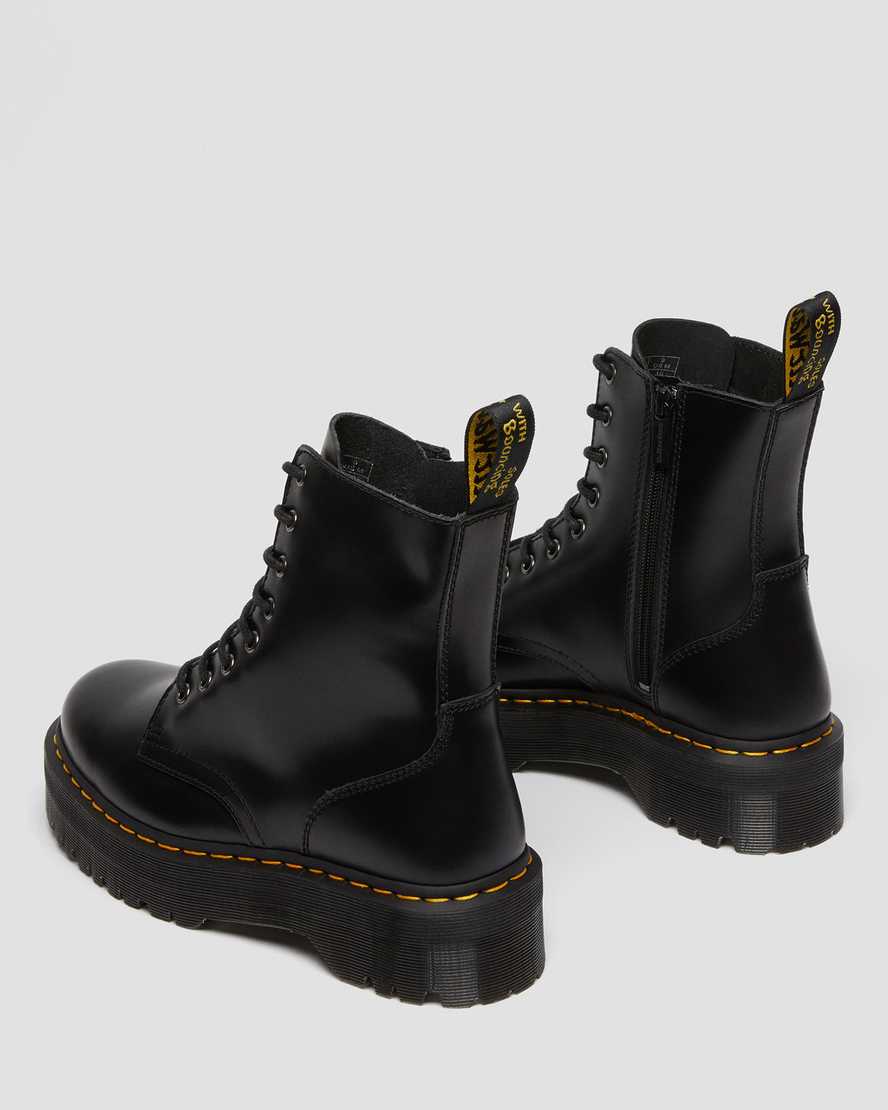 Jadon Smooth Leather Platform Boots BlackJadon Plateau Stiefel Dr. Martens