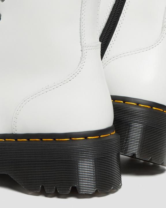 Jadon Smooth Leather Platform Boots in White | Dr. Martens Jadon Smooth Leather Platform Boots in White | Dr. Martens