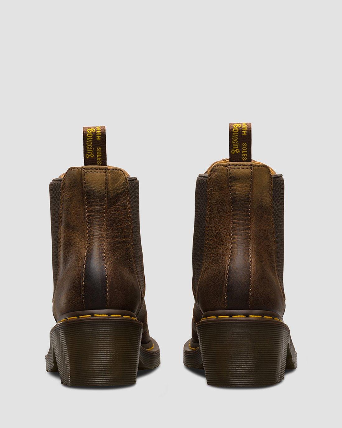 Cadence Greenland Heeled Chelsea Boots in TAN | Dr. Martens™