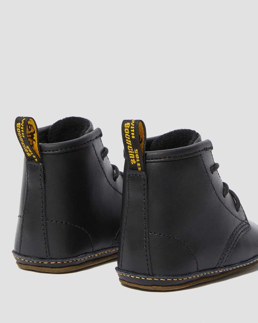 Newborn 1460 Auburn Leather Booties | Dr Martens
