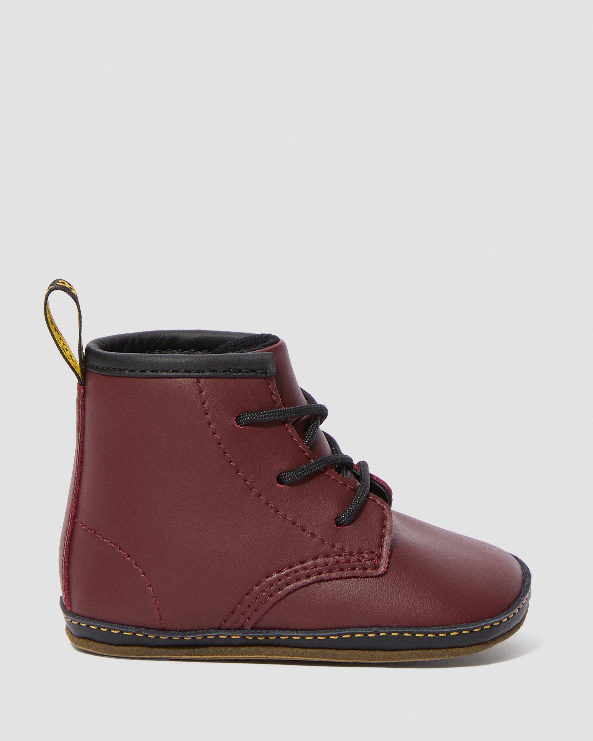 Newborn 1460 Auburn Leather Booties