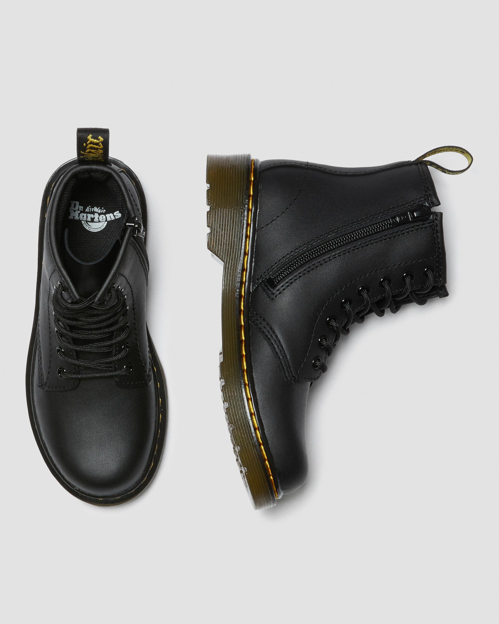 Junior 1460 Softy T Leather Lace Up Boots in Black | Dr. Martens