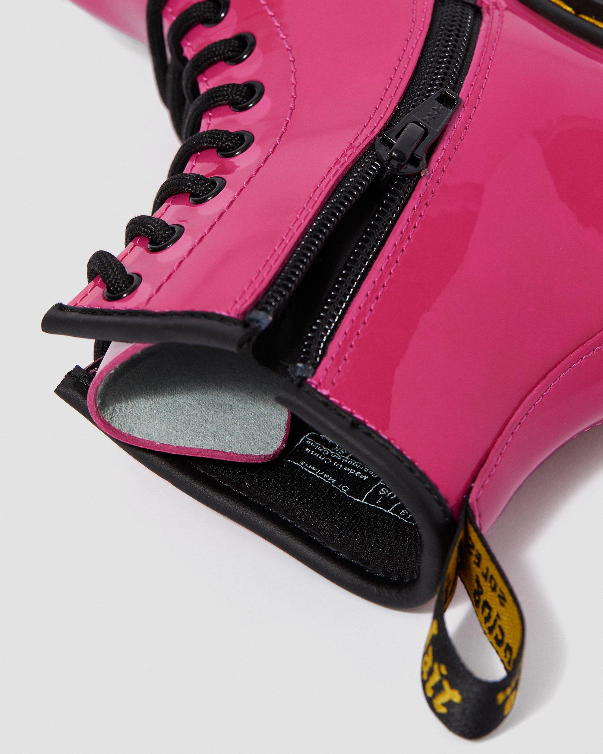 Boots 1460 en cuir verni à lacets Junior