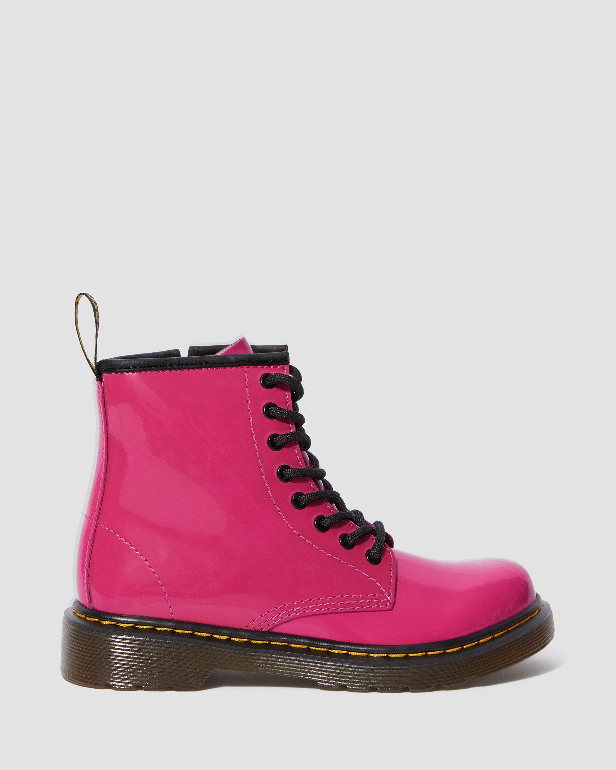 Boots 1460 en cuir verni à lacets Junior