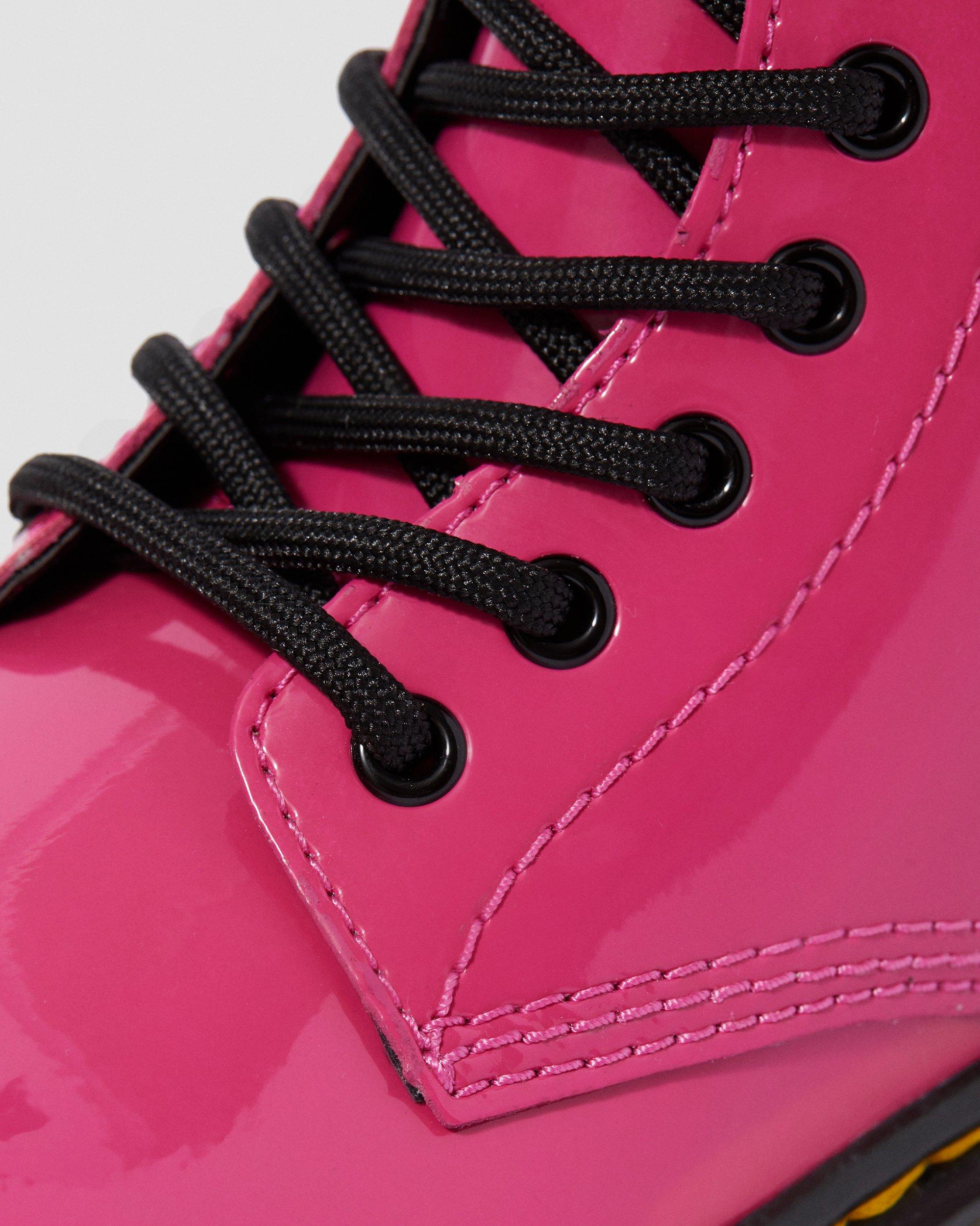Boots 1460 en cuir verni à lacets Junior