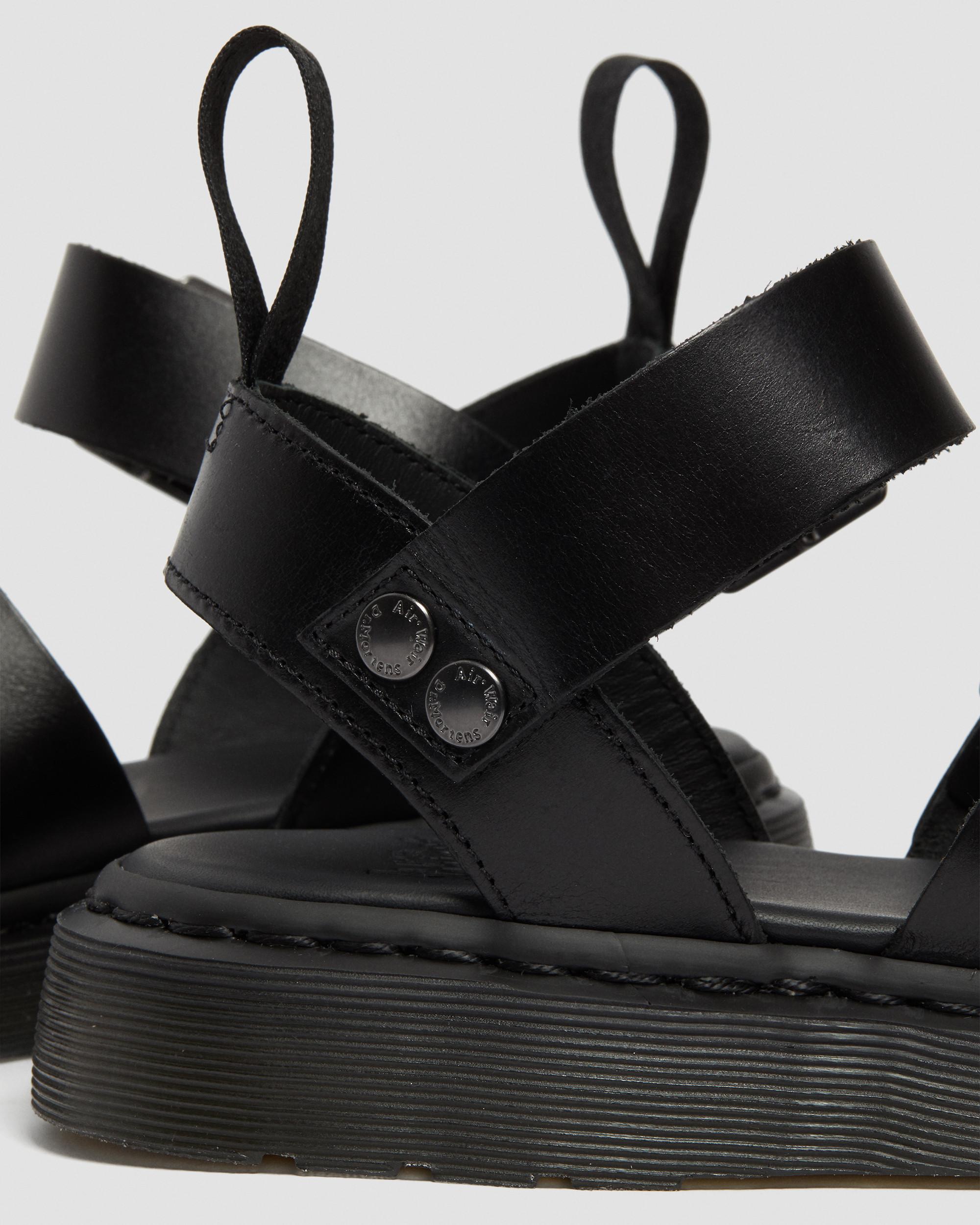 Gryphon Brando Leather Gladiator Sandals in Black | Dr. Martens