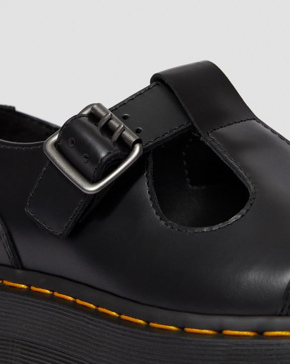 Bethan Polished Smooth Leather Platform Shoes in Black | Dr Bethan Polished Smooth Leather Platform Shoes in Black | Dr