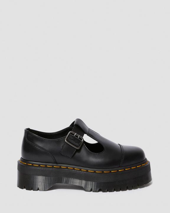 Bethan Polished Smooth Leather Platform Shoes in Black | Dr Bethan Polished Smooth Leather Platform Shoes in Black | Dr