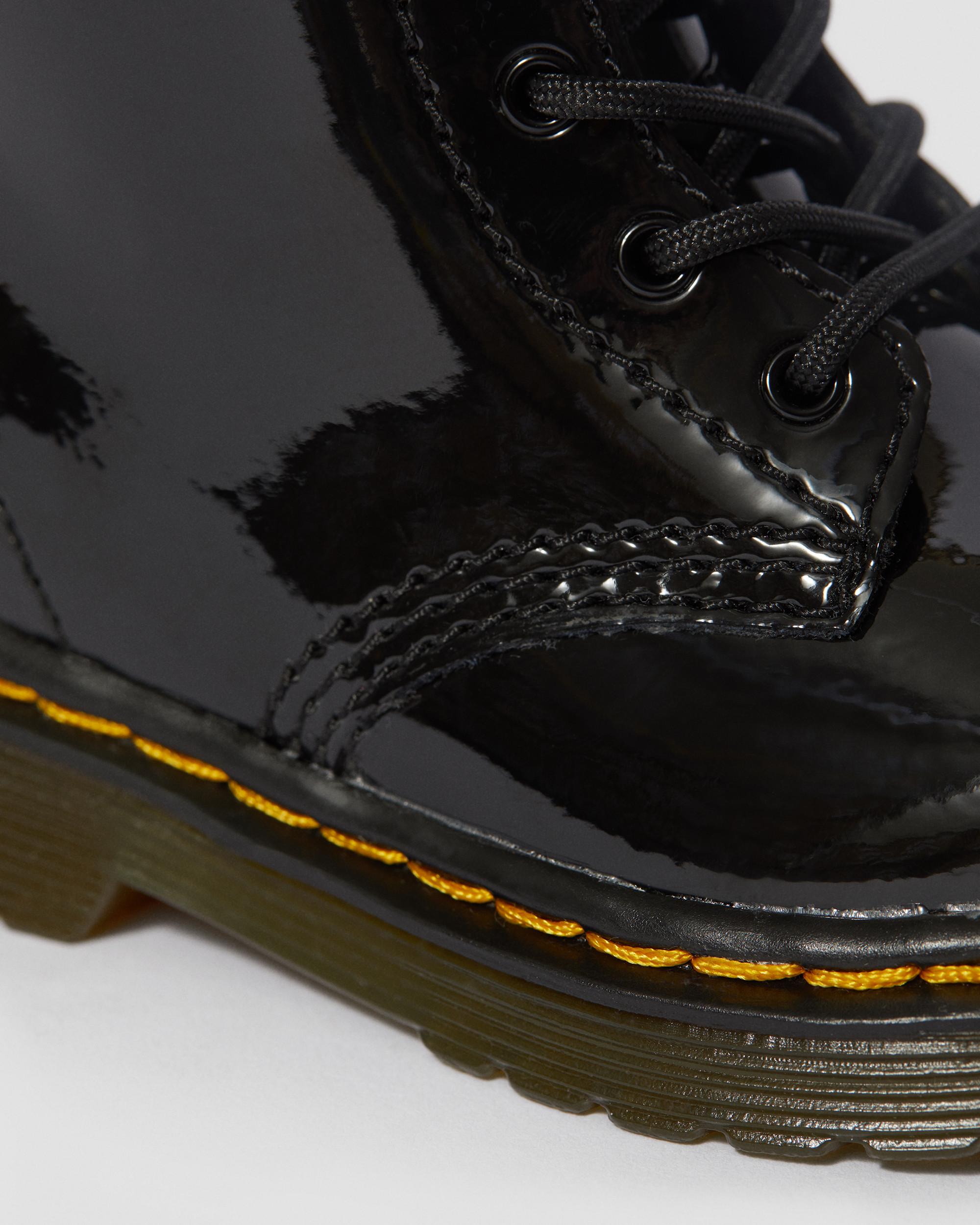 Botines 1460 de charol para bebe en Negro Dr. Martens