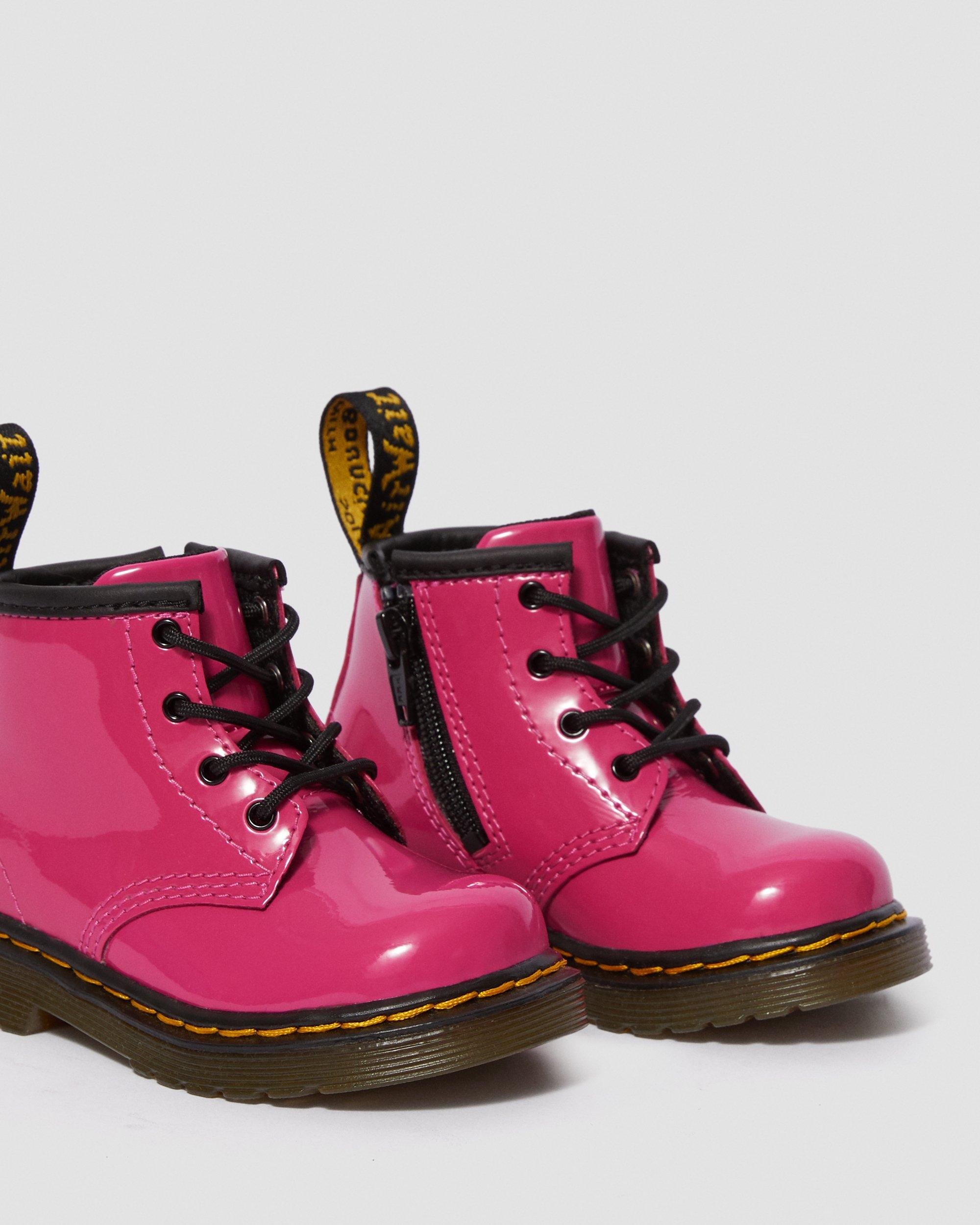 Infant 1460 Patent Leather Lace Up Boots