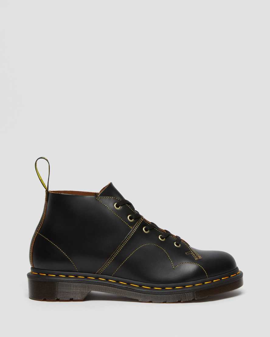 Church Vintage Smooth Leather Monkey Boots BlackChurch Vintage Smooth Leather Monkey Boots Dr. Martens
