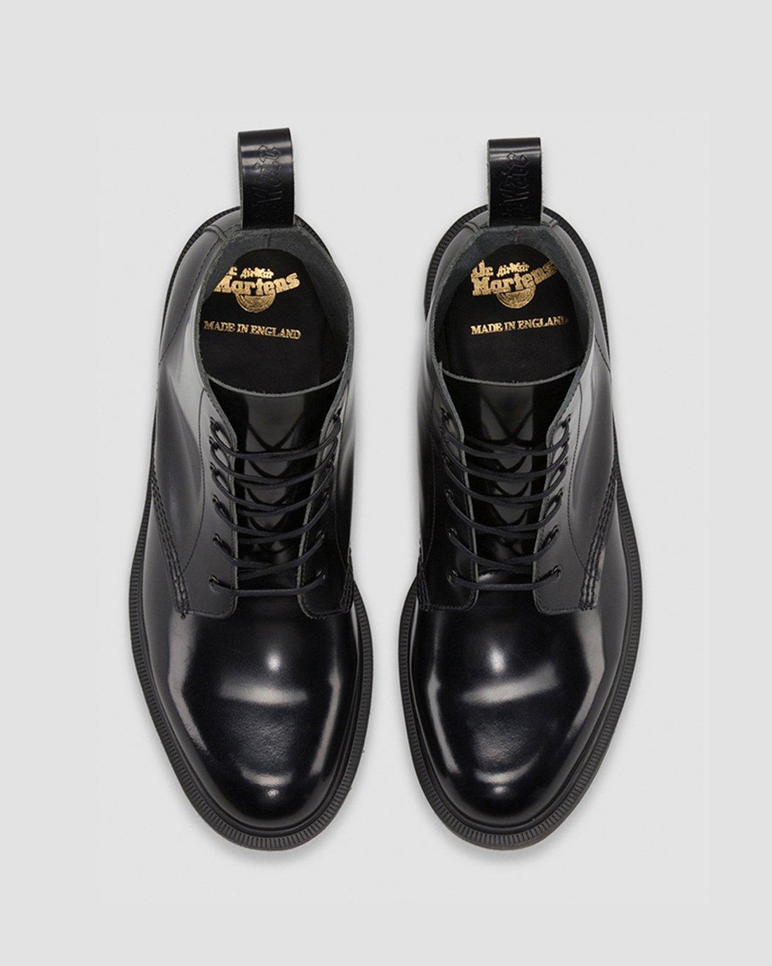 Dr. Martens Arthur Boanil Brush Black Combat Boots MIE England Lace Up Mens 8 Arthur Boanil Brush in Black | Dr. Martens main image 3