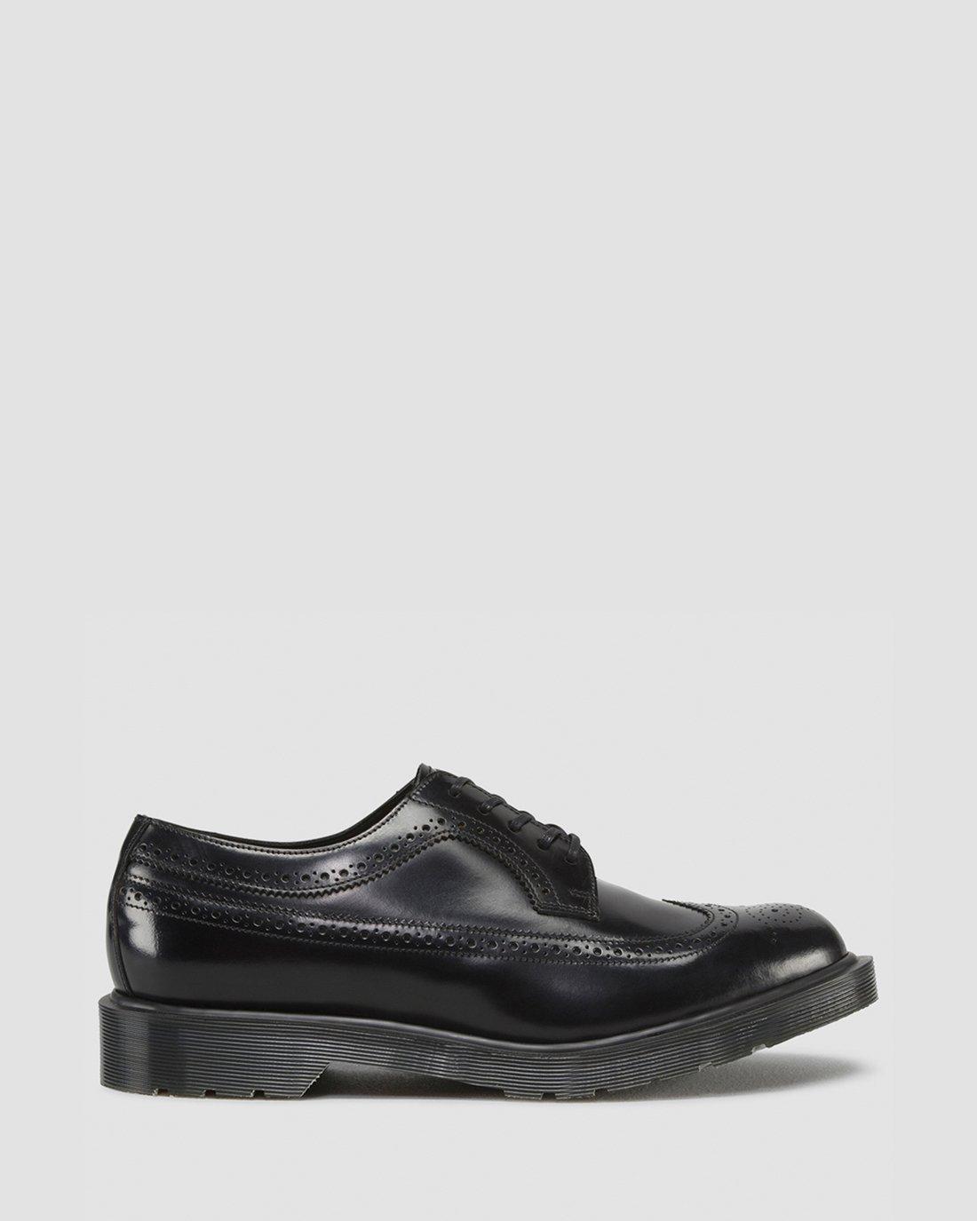 ボルサリーノ様　バリー　黒 レザー風 メンズシューズ 迷彩柄ソール 3989 Boanil Brush in BLACK | Dr. Martens™