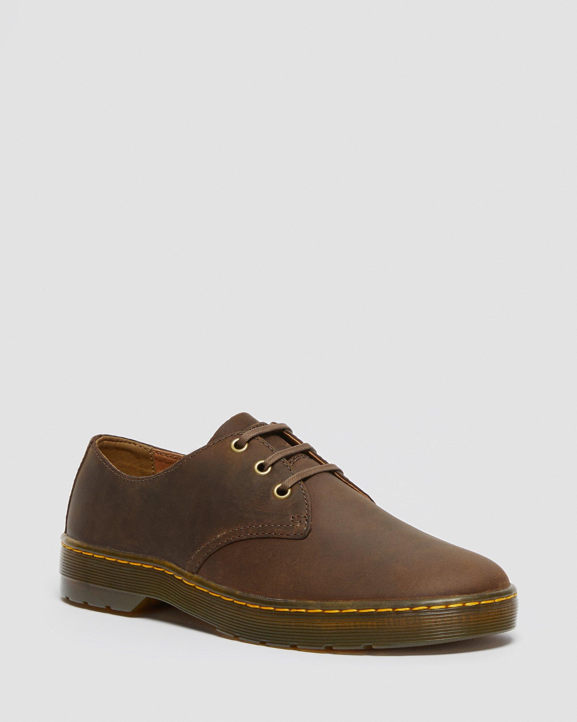 CORONADO LEATHER LACE UP 3-EYE SHOES in DARK BROWN | Dr. Martens™