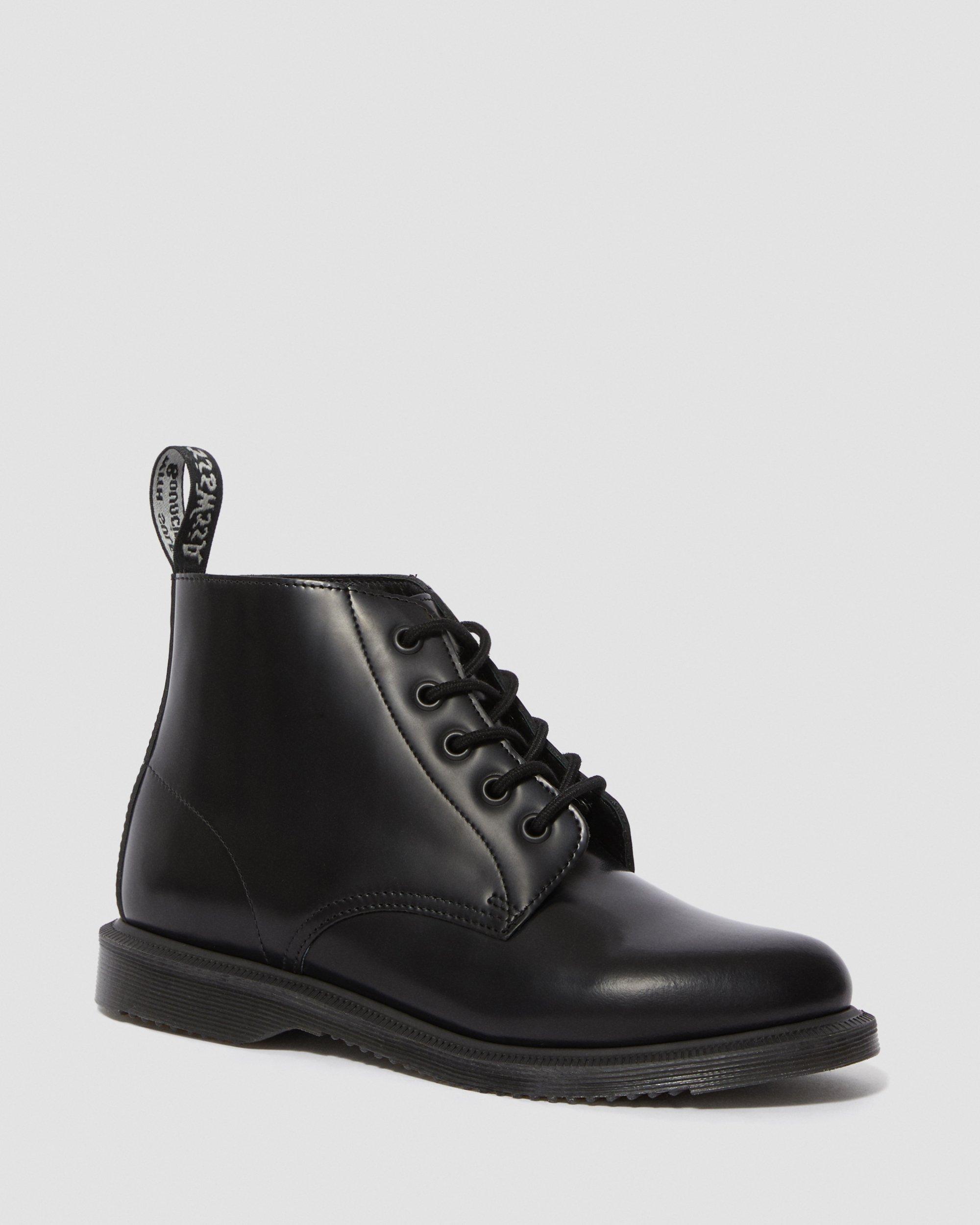 EMMELINE LEATHER LACE UP ANKLE BOOTS