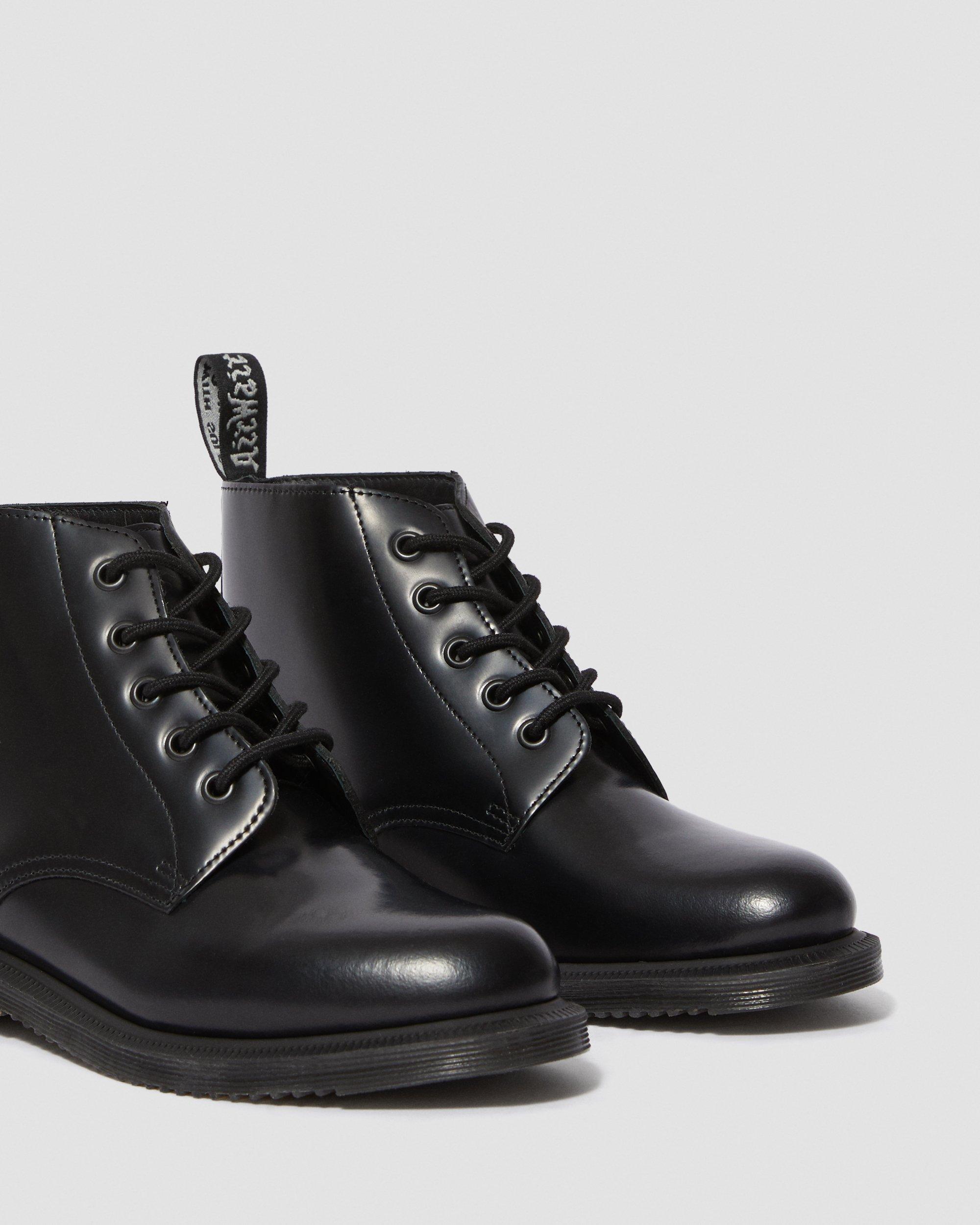 EMMELINE LEATHER LACE UP ANKLE BOOTS