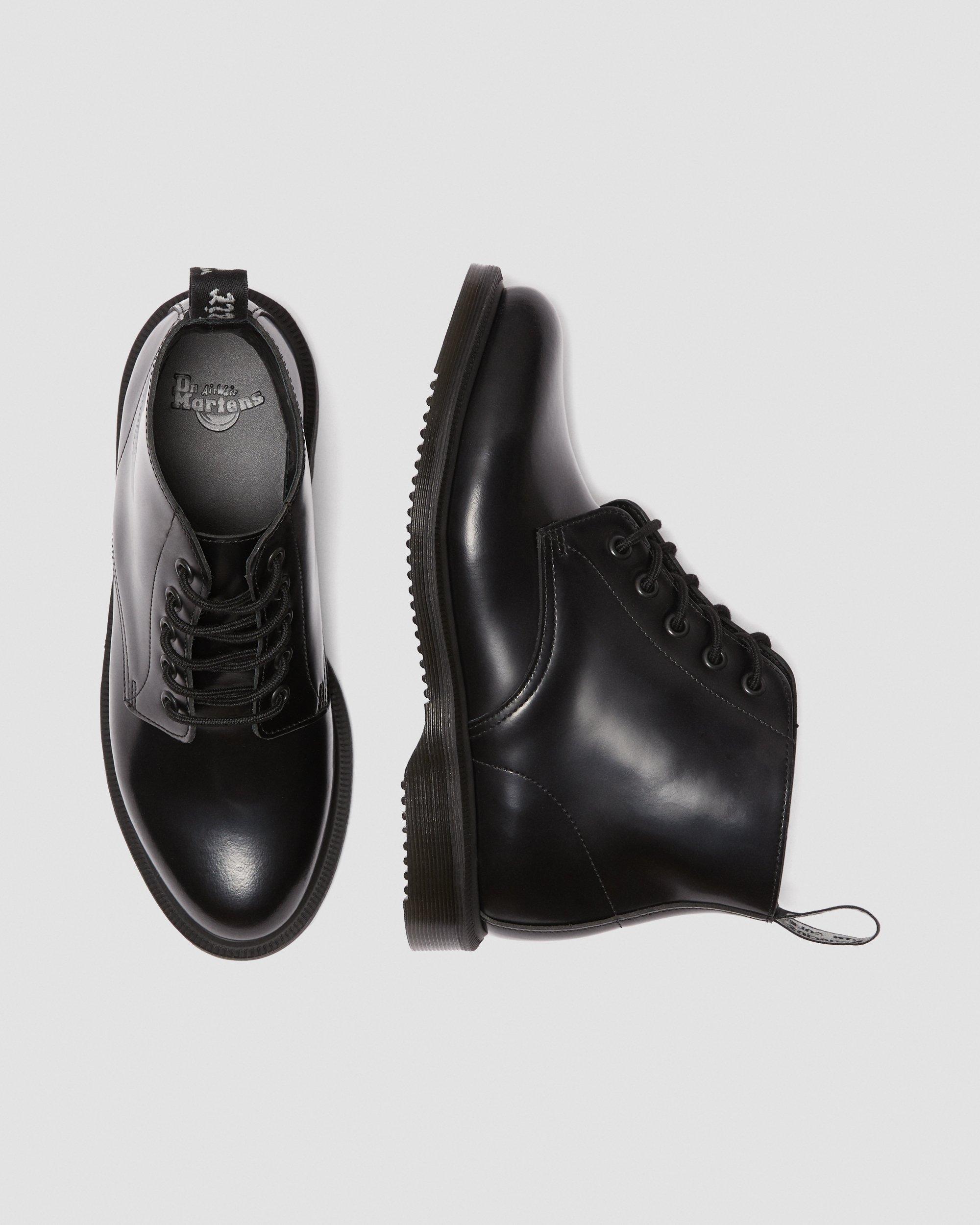 EMMELINE LEATHER LACE UP ANKLE BOOTS