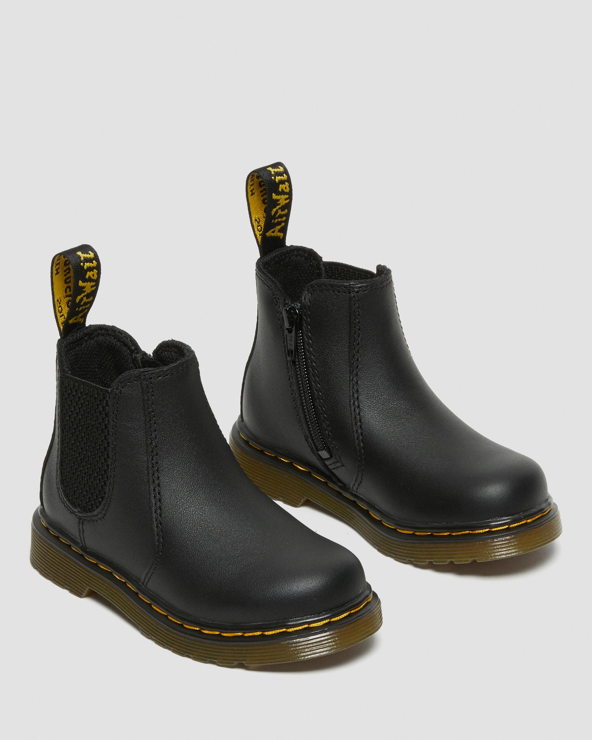 Toddler 2976 Softy T Leather Chelsea Boots in Black