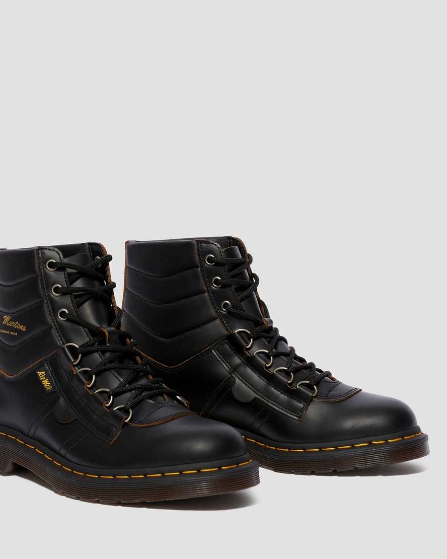 Kamin Vintage Smooth Leather Hiker Boots | Dr Martens