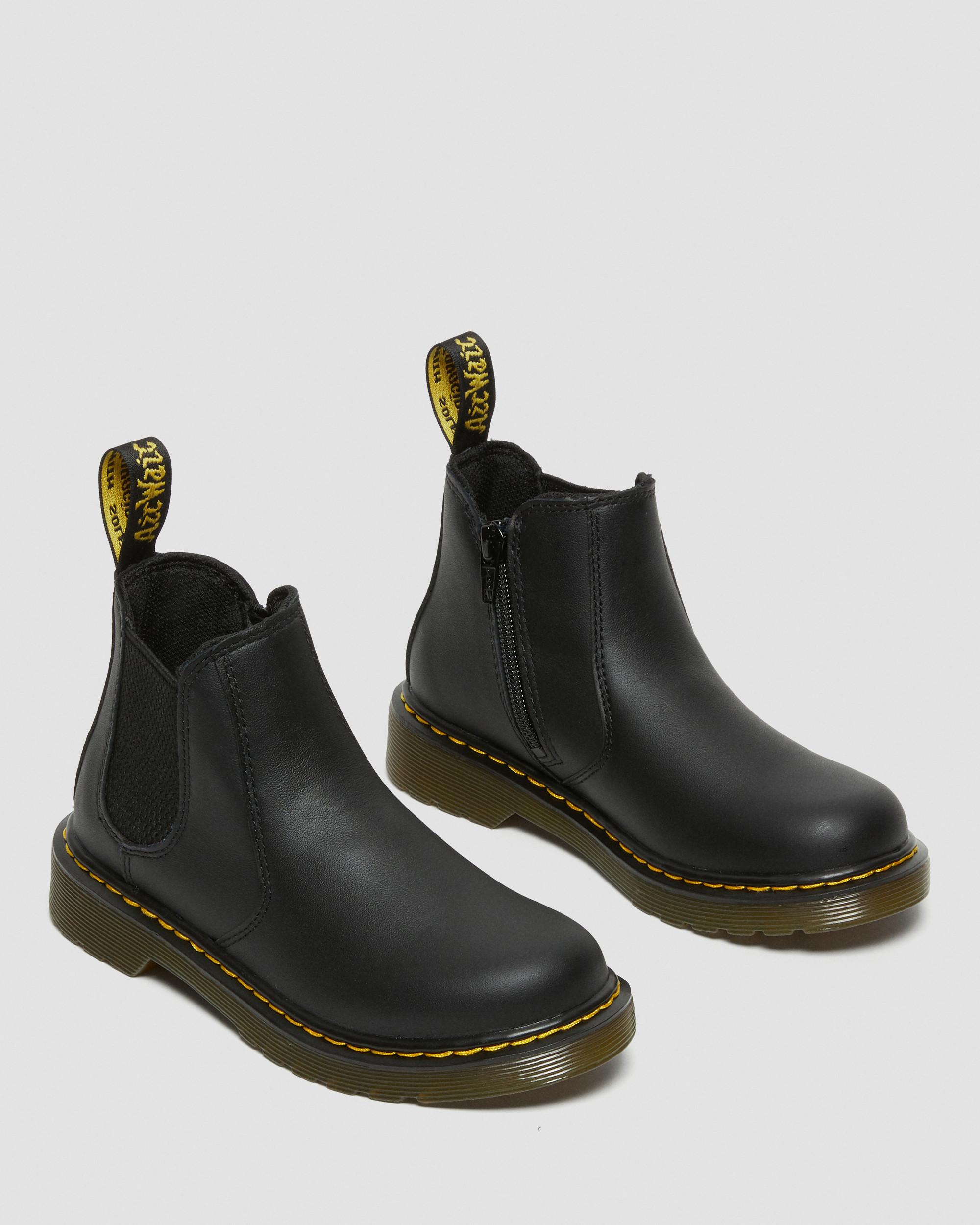 Chelsea boots 2976 en cuir Softy T Junior in Noir