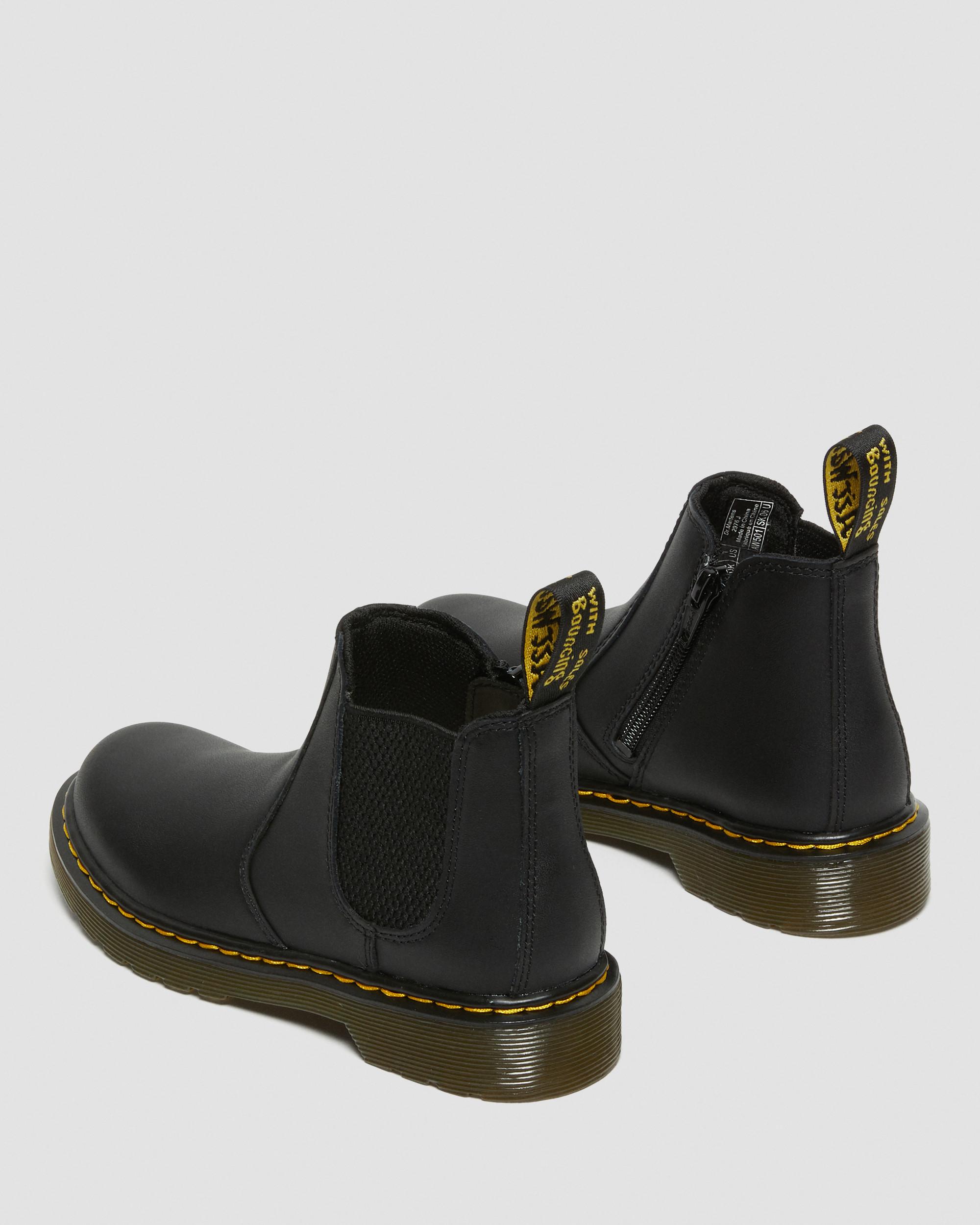 Junior 2976 Softy T Leather Chelsea Boots in Black