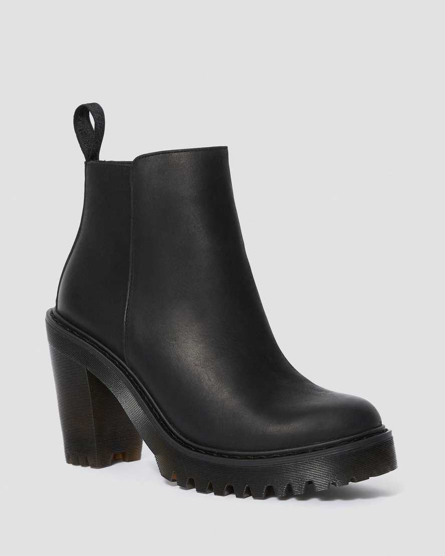Magdalena Women's Leather Heeled Chelsea Boots | Dr Martens