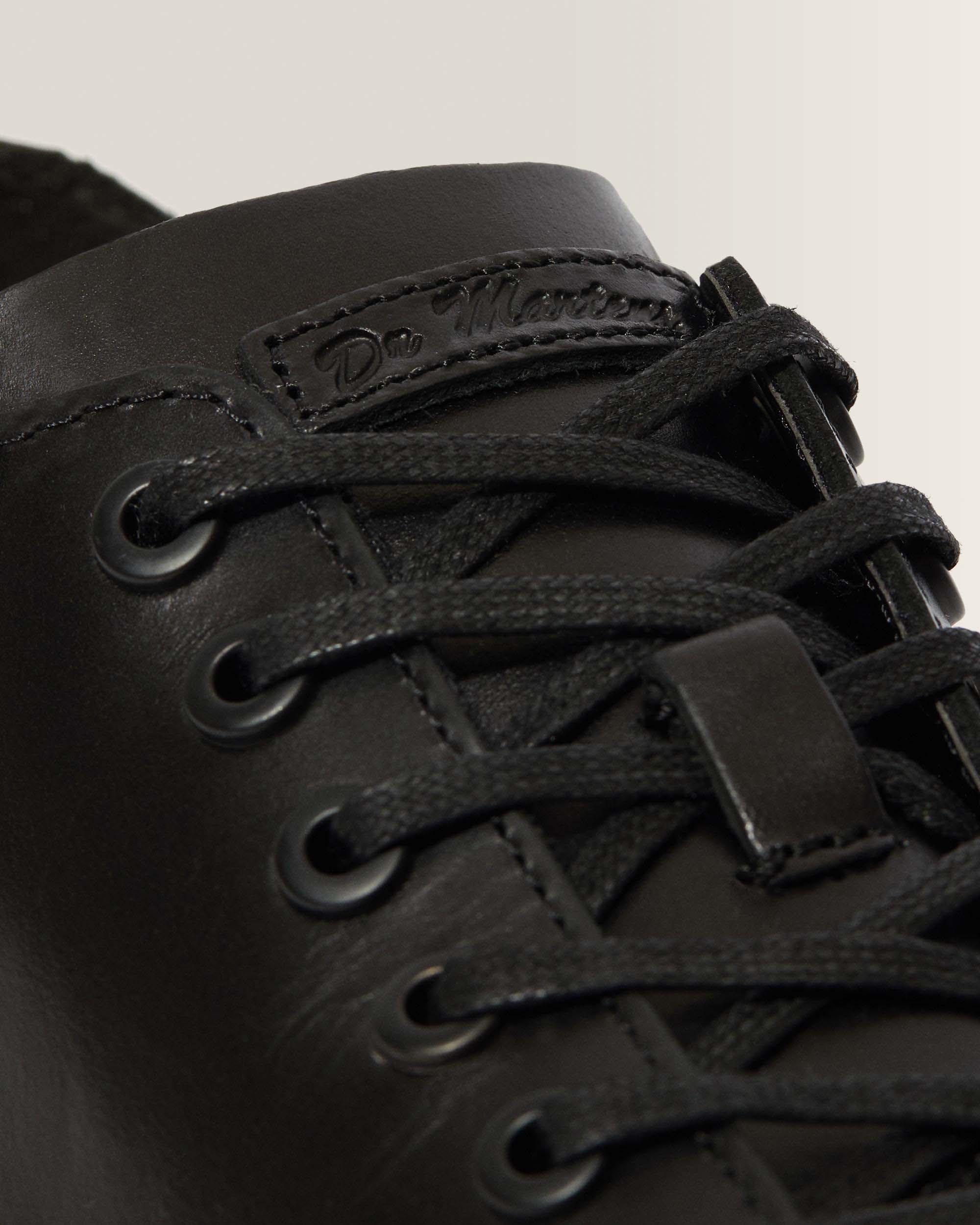 Dr. Martens Dante Oxford – Black Brando Leather, Unisex Minimalist Shoe | Lightweight & Air-Cushioned Sole
