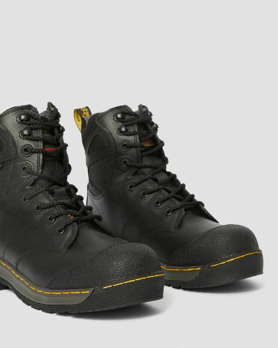 Dr Martens Torrent ST Waterproof Non Metallic Safety Boot in Black Oiled Leather 