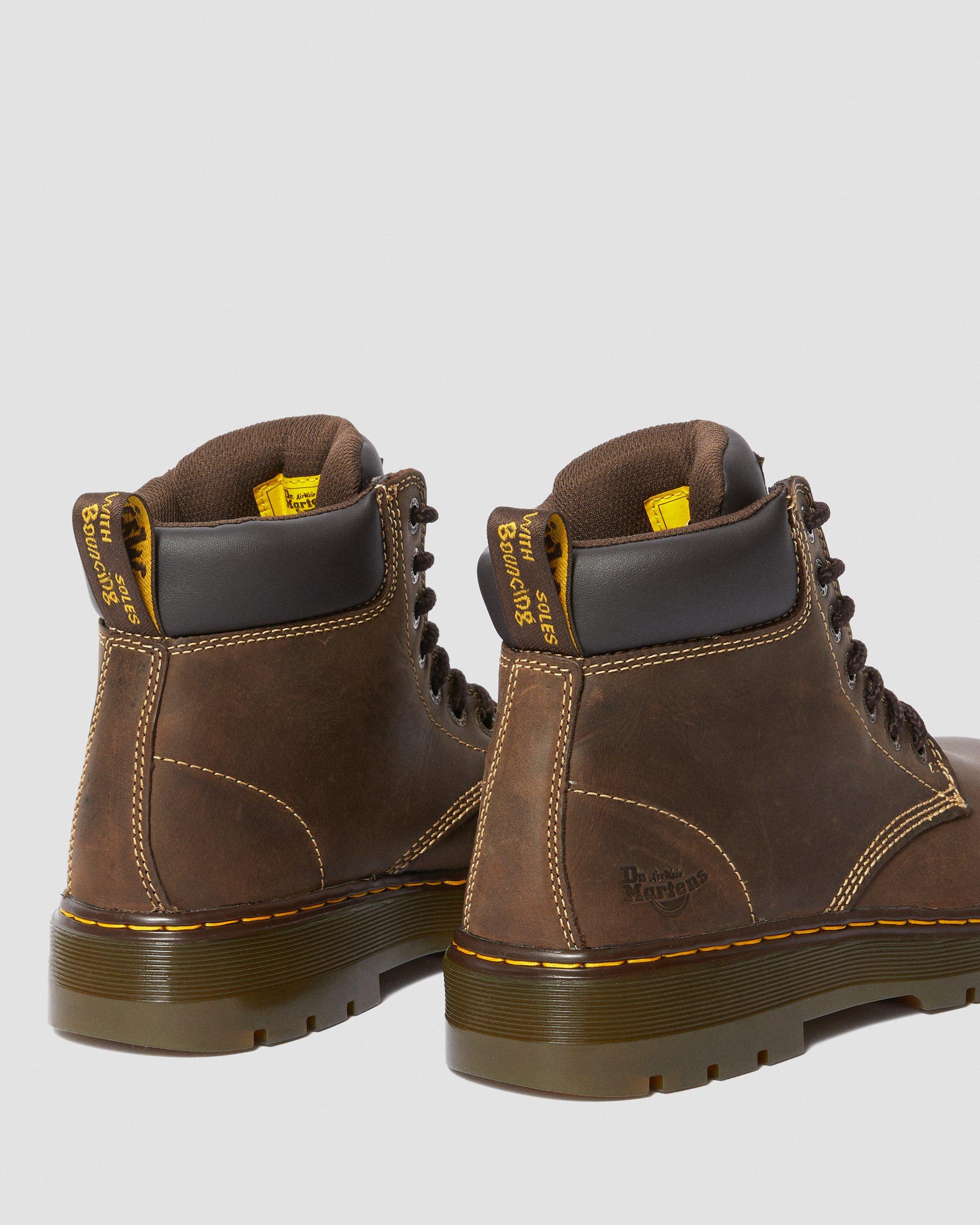Winch Extra Wide Work Boots in DARK BROWN | Dr. Martens™