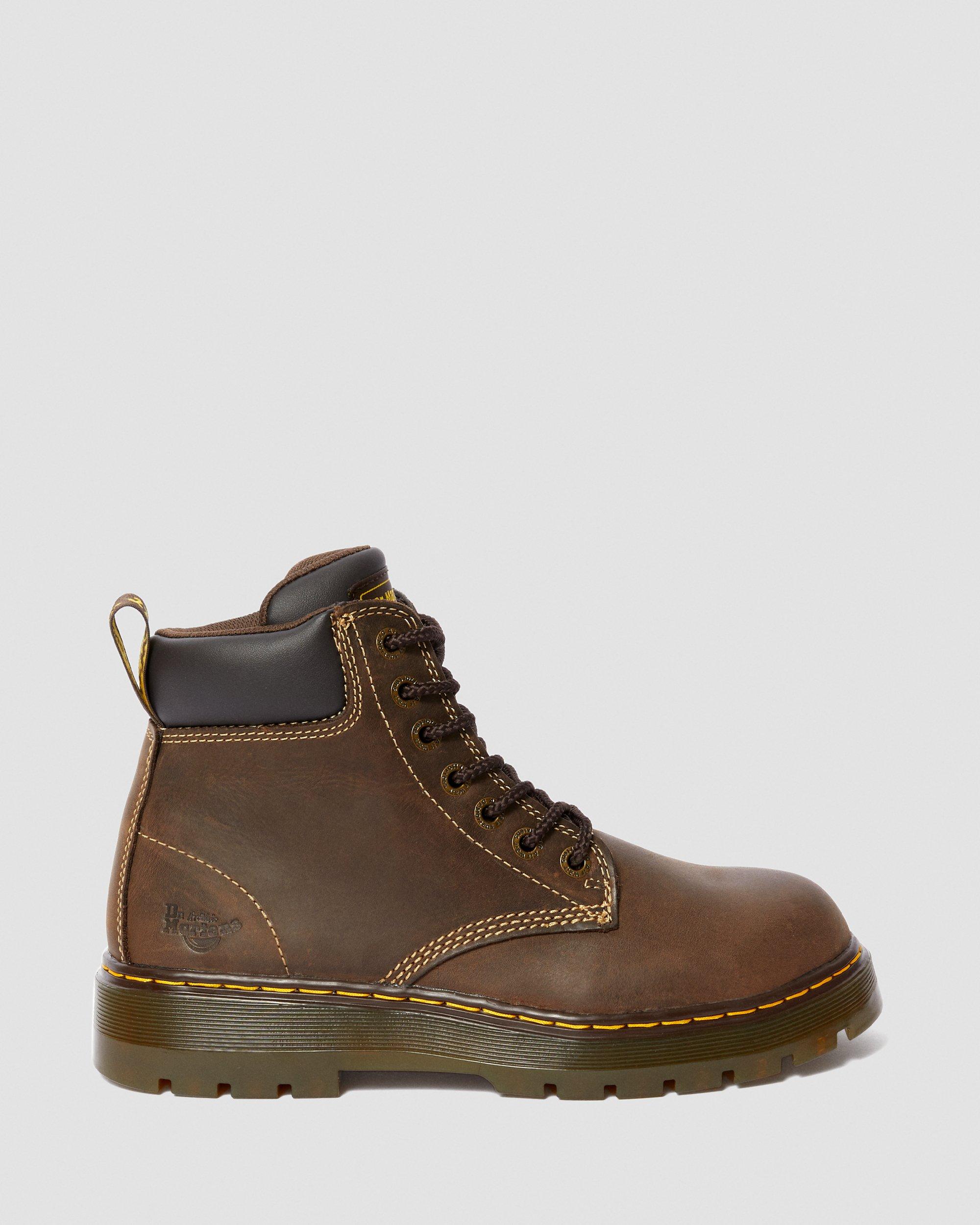 Winch Extra Wide Work Boots in Dark Brown | Dr. Martens