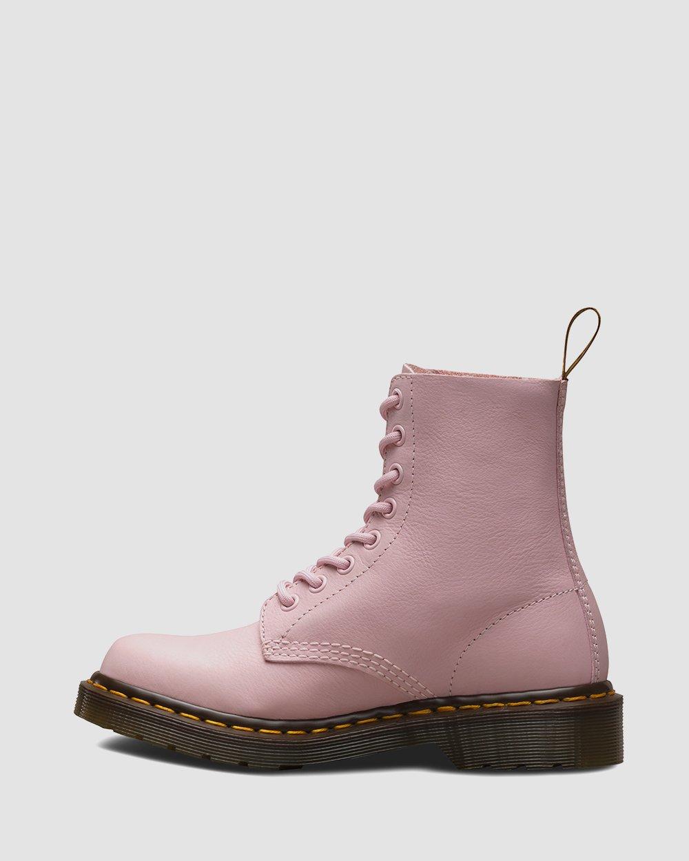 1460 Pascal Virginia leather boots in BUBBLEGUM | Dr. Martens™