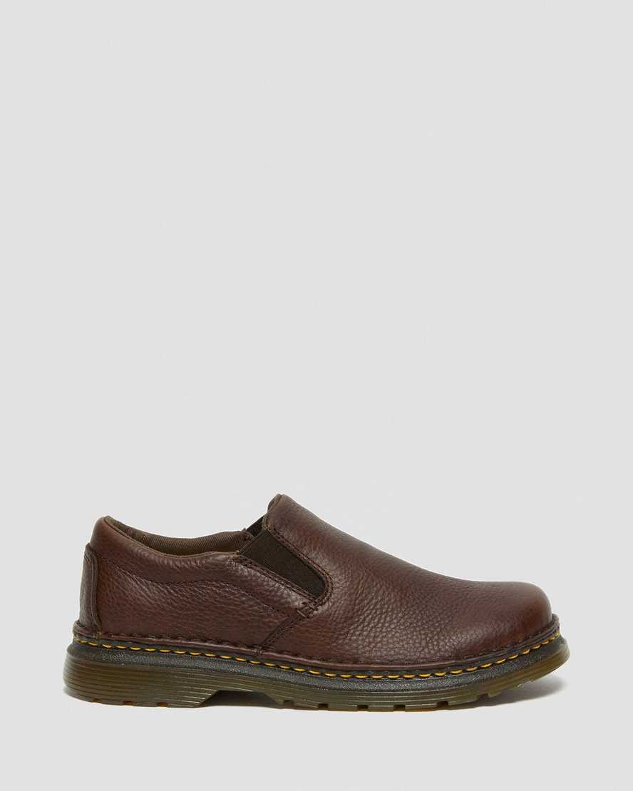 Boyle Men's Grizzly Leather Slip On Shoes | Dr Martens