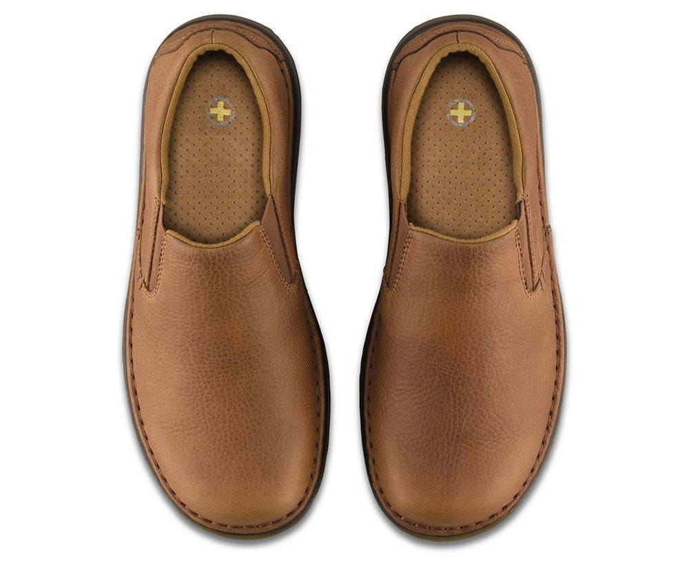 Boyle Men s Grizzly Leather Slip On Shoes in Tan Dr. Martens