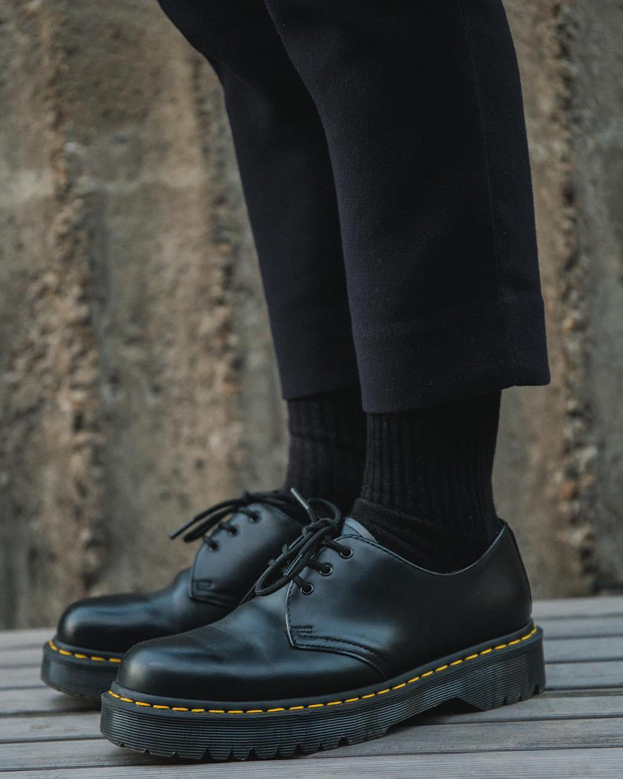 1461 Bex Smooth Leather Oxford Shoes in Black