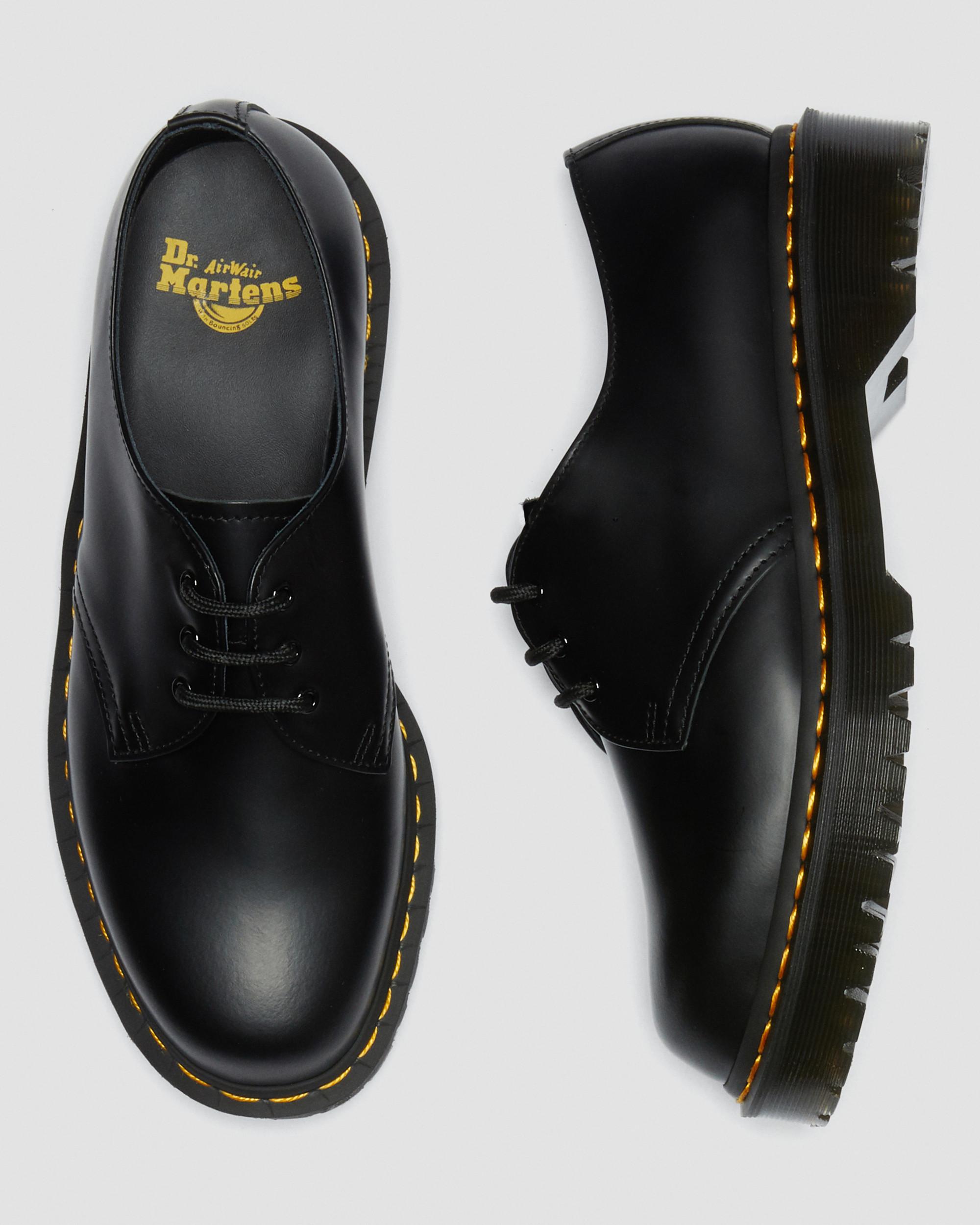 Zapatos Dr. Martens, Zapatos de piel 1461 Bex Smooth BLACK SMOOTH Hombre/Mujer