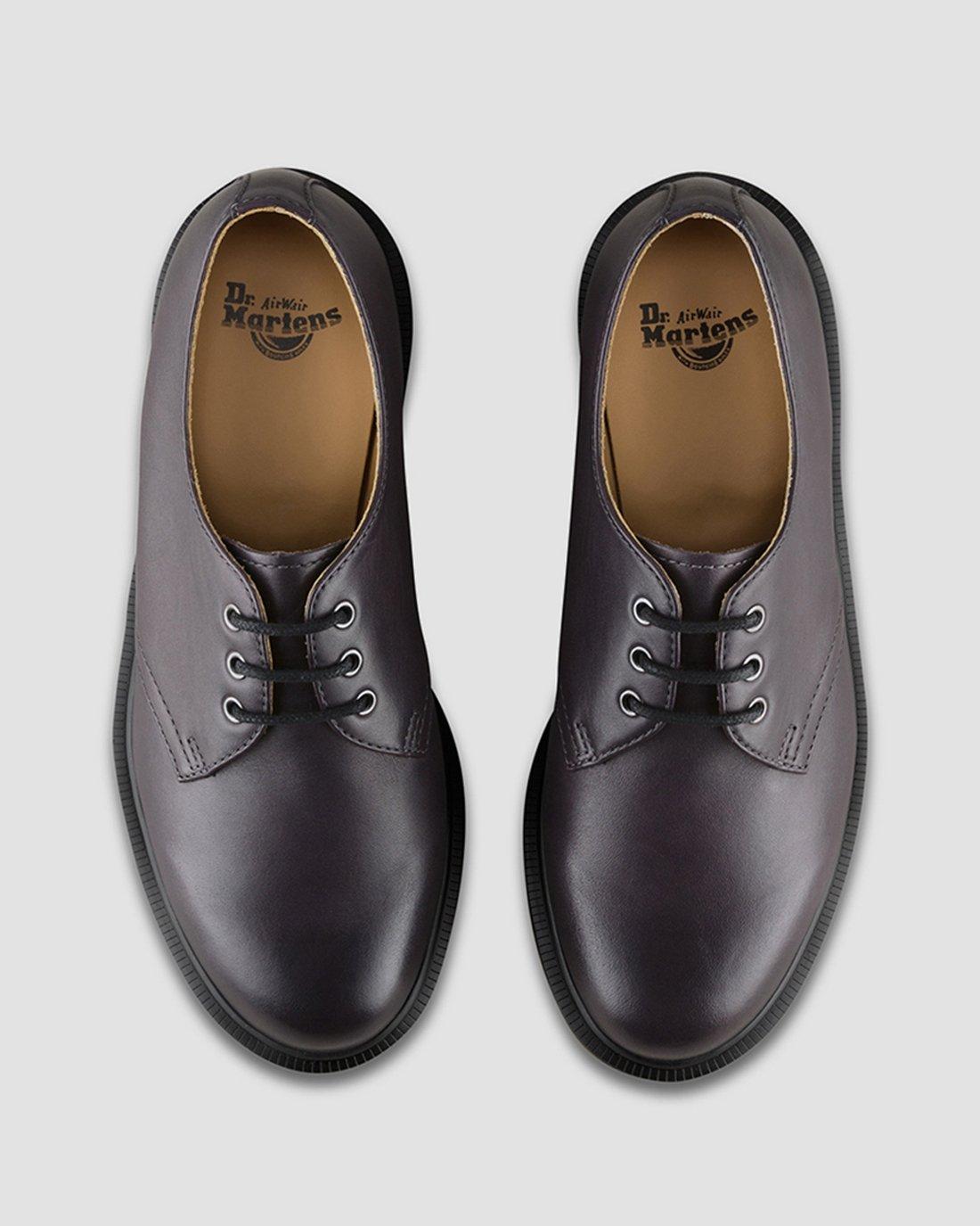 1461 ANTIQUE TEMPERLEY LEATHER SHOES in Charcoal | Dr. Martens