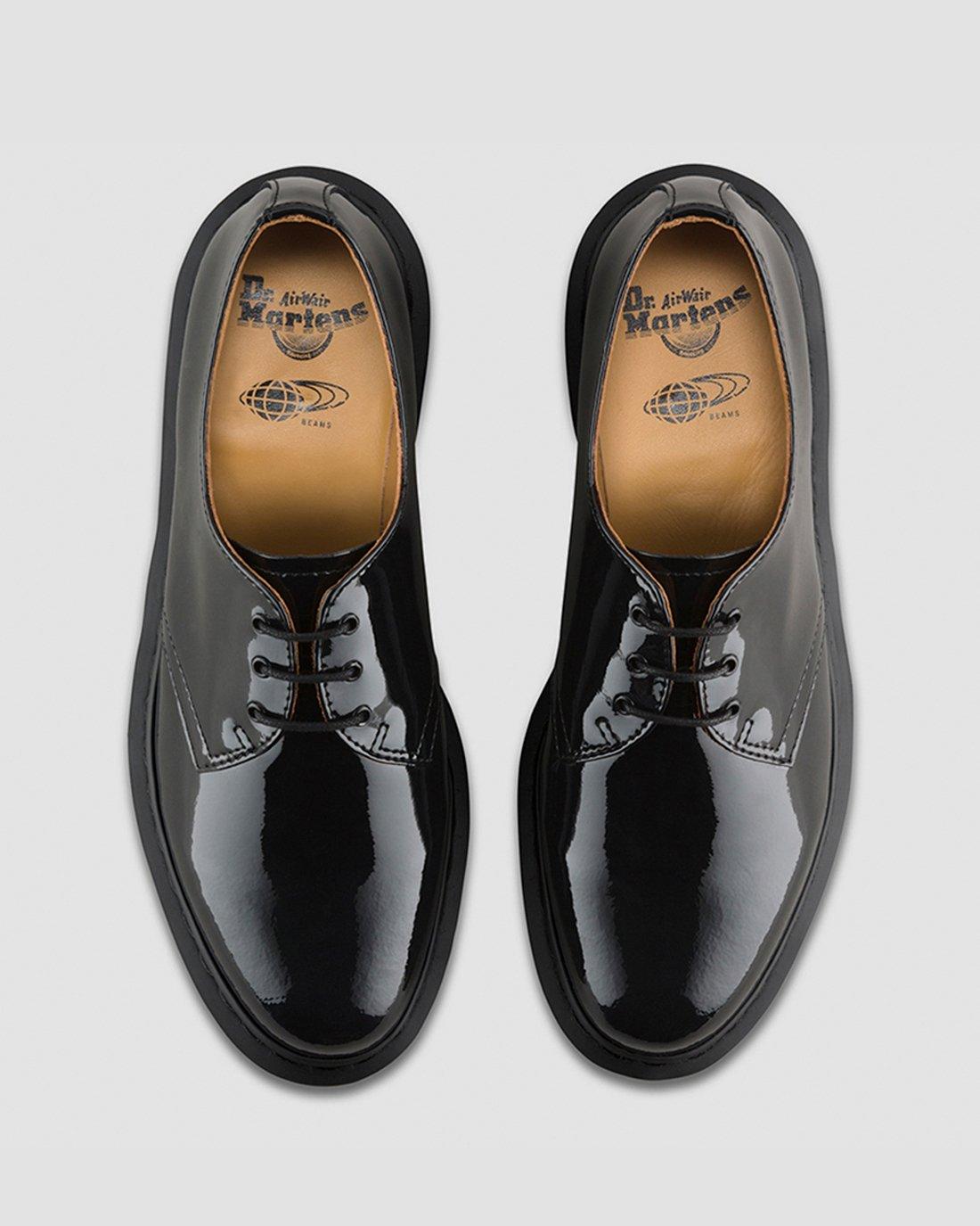 1461 Beams Patent Shoes in Black | Dr. Martens