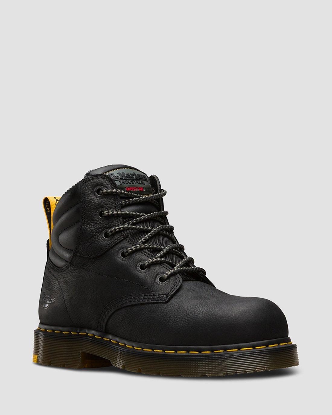 Hynine Safety Toe Work Boots in Black Dr. Martens