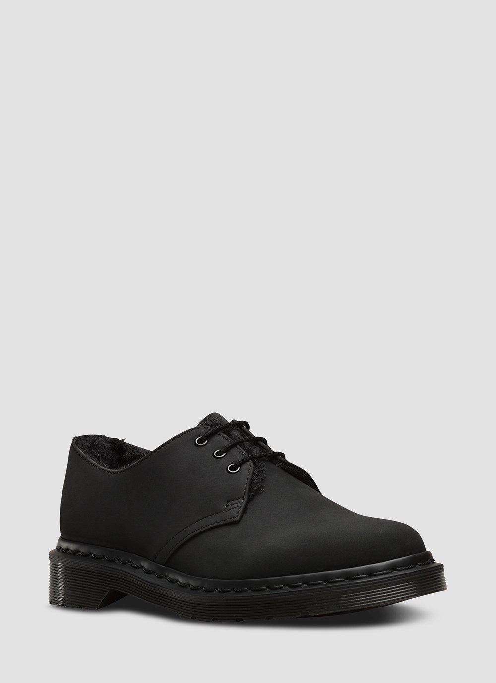 Dr. Martens 1461 MONO ブラック UK8 1461 MONO FUR LINED in BLACK | Dr. Martens™